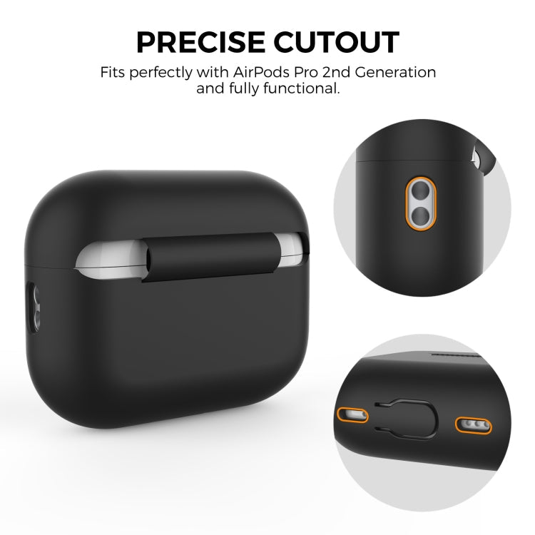 AhaStyle PT187 Silikon-Schutzhülle aus einem Stück mit Trageband für AirPods Pro 2