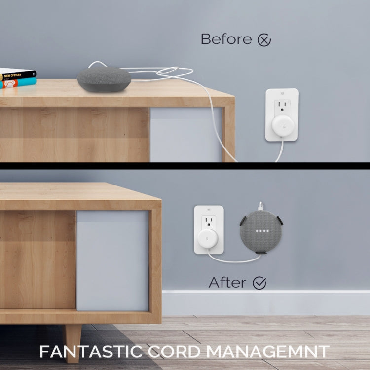 AhaStyle PT62 Wandhalterung Smart Speaker Halterung, für Amazon Echo Dot 3 Schwarz, für Amazon Echo Dot 3 Weiß, für Google Home Mini Schwarz, für Google Home Mini Weiß