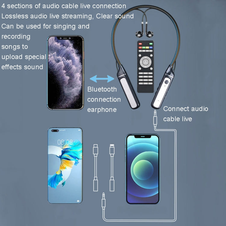 SN-537K 5.3 Bluetooth Live-Kopfhörer mit integrierter Soundkarte Kabelloser Empfänger Sportkopfhörer