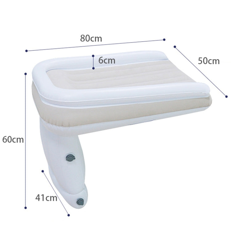 Outdoor Travel Baby Inflatable Bed Children Car Rear Folding Bed Aircraft Inflatable Mattress, Color: Gray?????? Bag? Belt