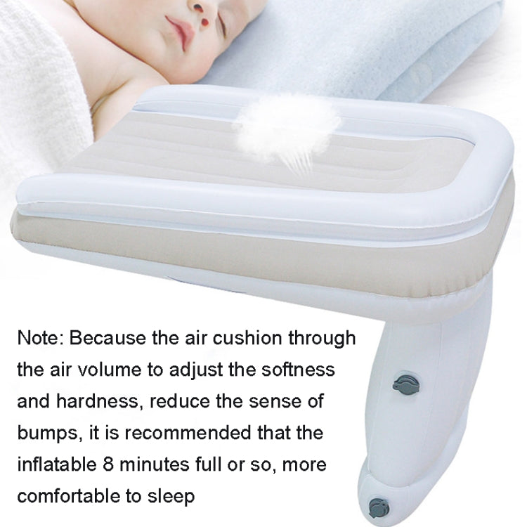 Outdoor Travel Baby Inflatable Bed Children Car Rear Folding Bed Aircraft Inflatable Mattress, Color: Gray?? Bag