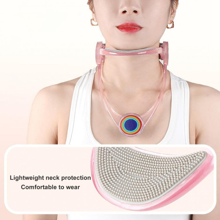 Adult Adjustable Neck Brace Household Cervical Spine Correction Protector(Pink)