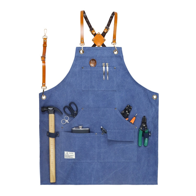 Carpentry Electrician Garden Heavy Canvas Workwear Apron, Black Gray, Black, Army Green, Khaki, Blue, Camel, Belt Black Gray, Belt Black, Belt Army Green, Belt Khaki, Belt Blue, Belt Camel