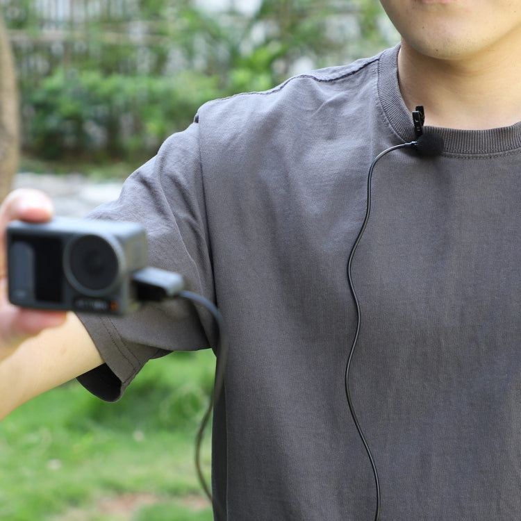 Sunnylife MC490 Collar Microphone Motion Camera Recording Wheat, For DJI Action3/2, For Insta360 ONE X2/X3/1 inch 360 Edition