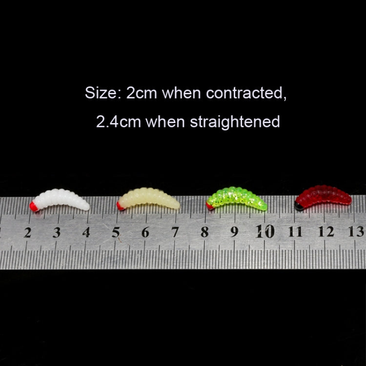 100pcs Red Headed Bread Worm Suite Bait, 100pcs