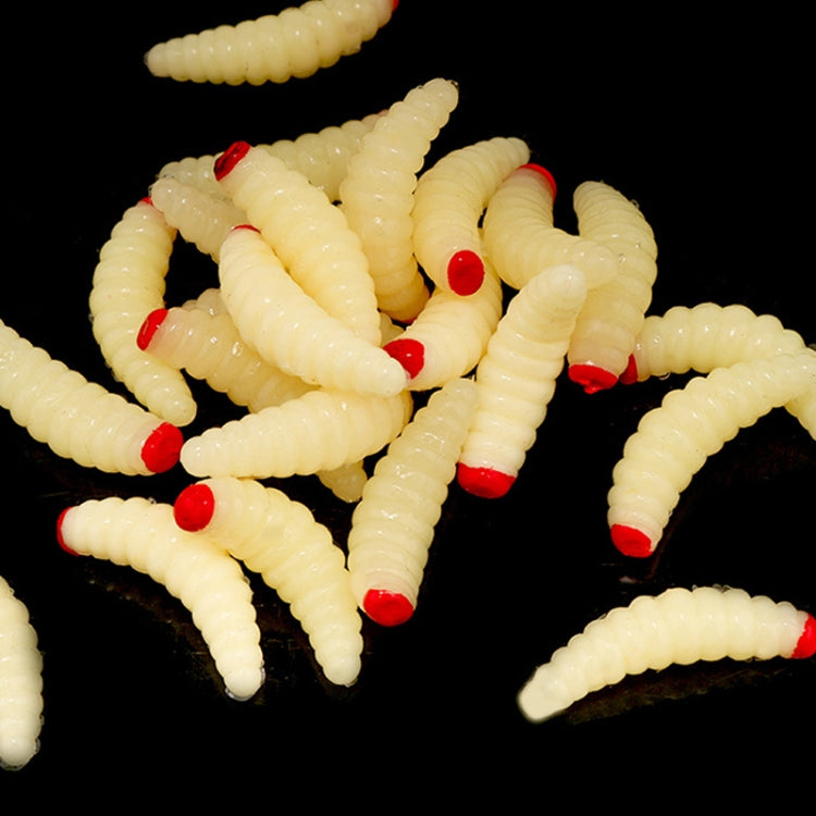 100pcs Red Headed Bread Worm Suite Bait, 100pcs