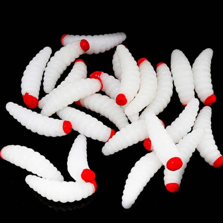 100pcs Red Headed Bread Worm Suite Bait, 100pcs