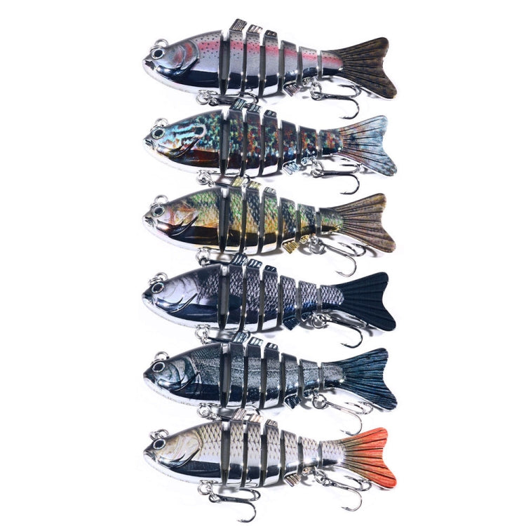 HENGJIA 10cm 24g Bionic Multi-Section Fish Bait Plastic Electroplating Bait, JM060 (5), JM060 (6), JM060 (1), JM060 (2), JM060 (3), JM060 (4)