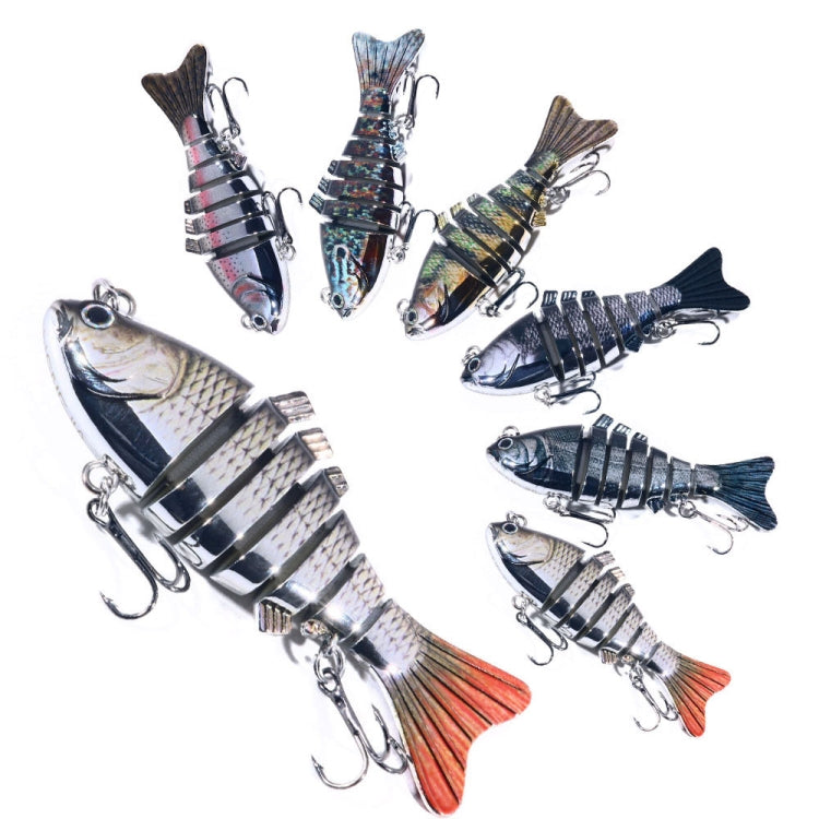 HENGJIA 10cm 24g Bionic Multi-Section Fish Bait Plastic Electroplating Bait, JM060 (5), JM060 (6), JM060 (1), JM060 (2), JM060 (3), JM060 (4)