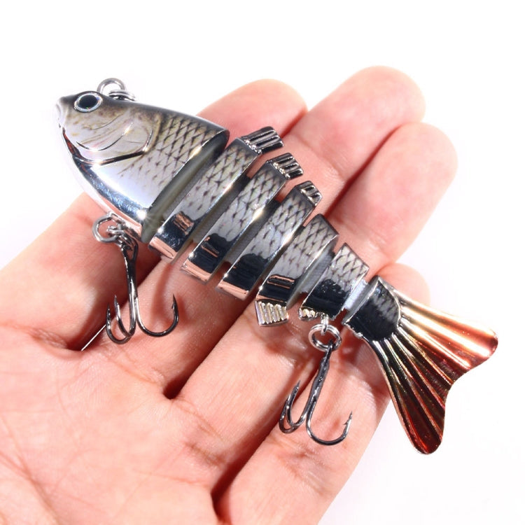 HENGJIA 10cm 24g Bionic Multi-Section Fish Bait Plastic Electroplating Bait, JM060 (5), JM060 (6), JM060 (1), JM060 (2), JM060 (3), JM060 (4)