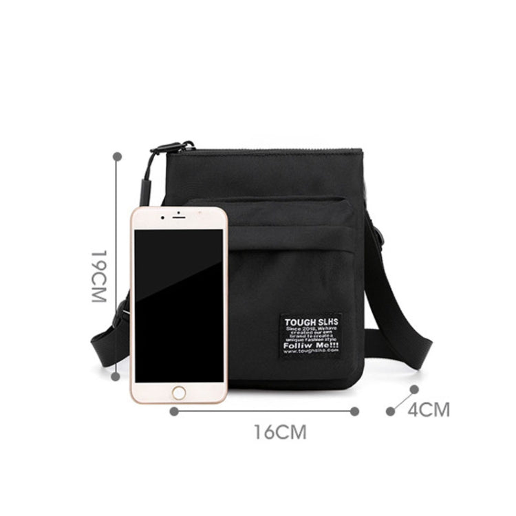 WEPOWER Men Messenger Bag Small Shoulder Bag Crossbody Phone Bag Outdoor Black