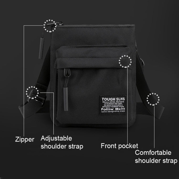 WEPOWER Men Messenger Bag Small Shoulder Bag Crossbody Phone Bag Outdoor Black