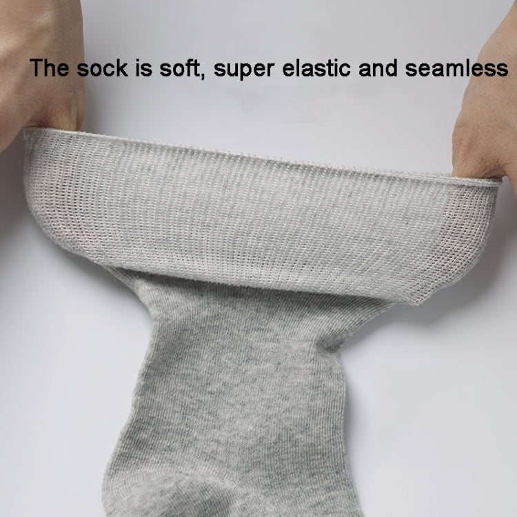 Men Cotton Mid Tube Socks Thin Breathable Wide Mouth Comfort Socks
