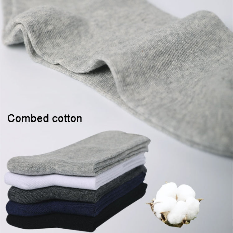 Men Cotton Mid Tube Socks Thin Breathable Wide Mouth Comfort Socks
