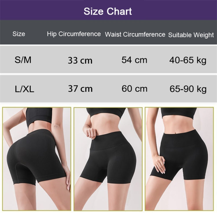 Women Fitness Sports Butt Lifting Shorts Shaping Beauty External Wear Leggings, Size: L/XL(Black)