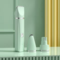 Pet Shaver Cat Dog Paw Hair Clipper Electric Fader, Color: 3 in 1 Green