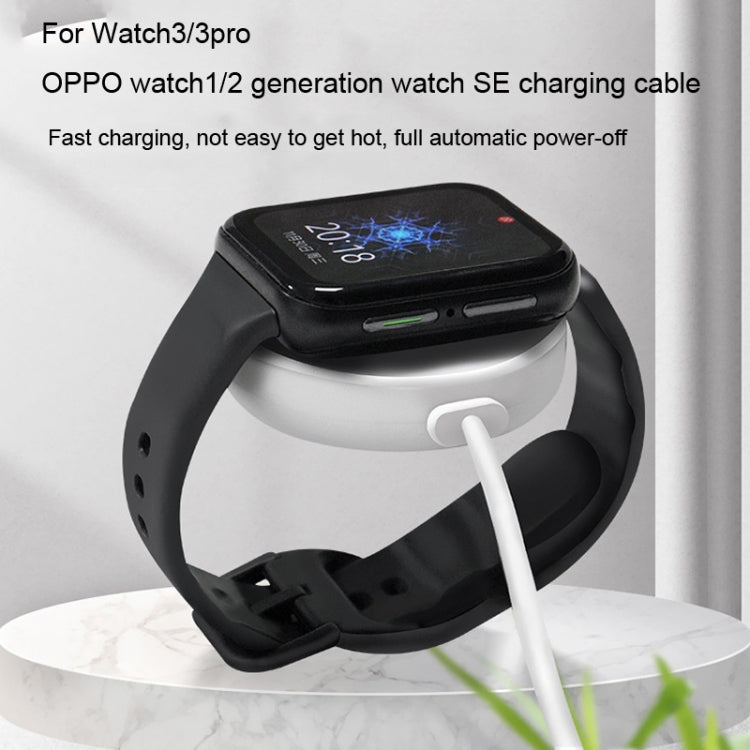 For OPPO Watch 2 Watch USB Port Magnetic Charger Charging Cable(Red)