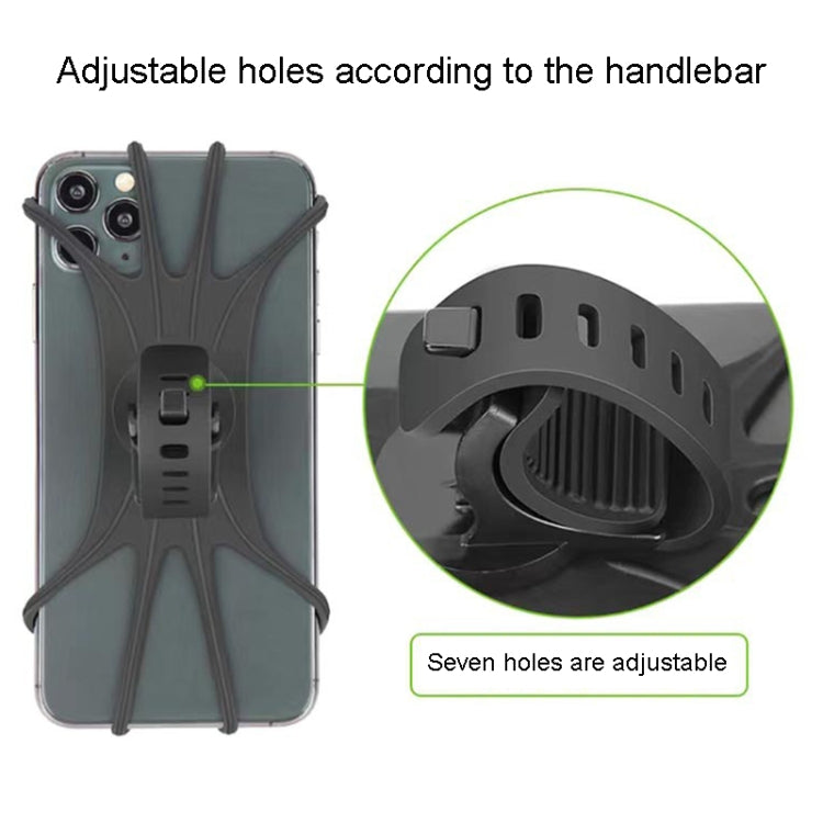 Detachable Bicycle Cell Phone Holder For 4-7.9 Inch Phones(Black)