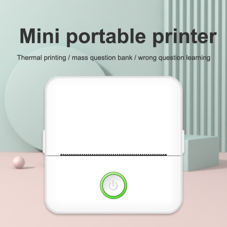 X6 200DPI Student Homework Printer Bluetooth Inkless Pocket Printer, Pink Printer Paper x1, White Printing Paper x1, Pink Printing Paper x5, White Printing Paper x5, Pink Sicker x5, White Sticker x5, Pink 5 Printer Paper+5 Stickers                     ...