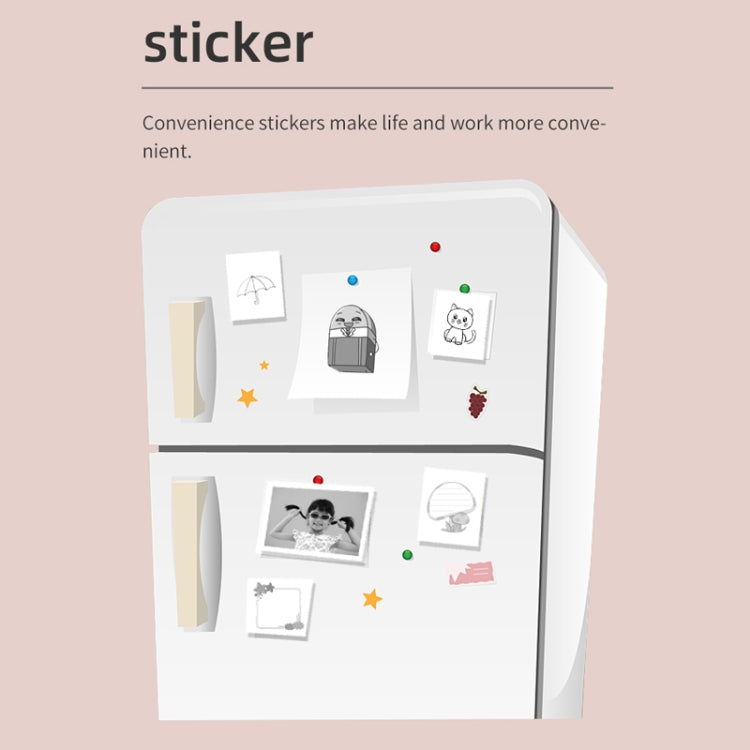 X6 200DPI Student Homework Printer Bluetooth Inkless Pocket Printer, Pink Printer Paper x1, White Printing Paper x1, Pink Printing Paper x5, White Printing Paper x5, Pink Sicker x5, White Sticker x5, Pink 5 Printer Paper+5 Stickers                     ...