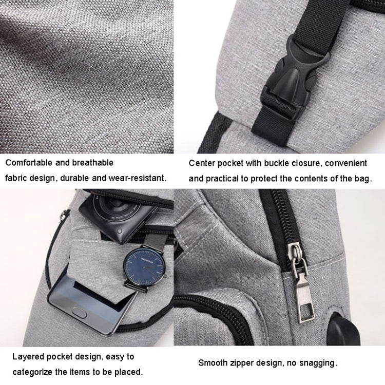 Men’s Chest Bag – Sports, Casual, Youth Shoulder & Crossbody Bag