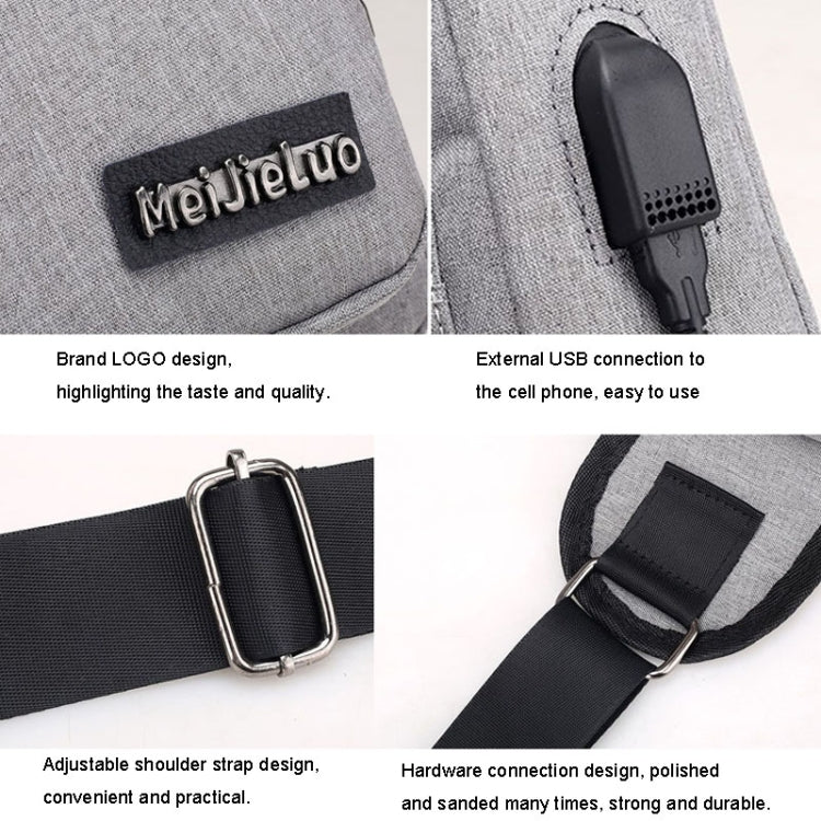 Men’s Chest Bag – Sports, Casual, Youth Shoulder & Crossbody Bag