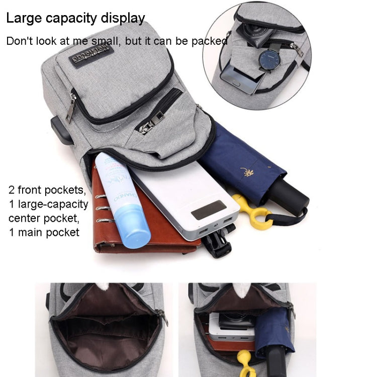 Men’s Chest Bag – Sports, Casual, Youth Shoulder & Crossbody Bag
