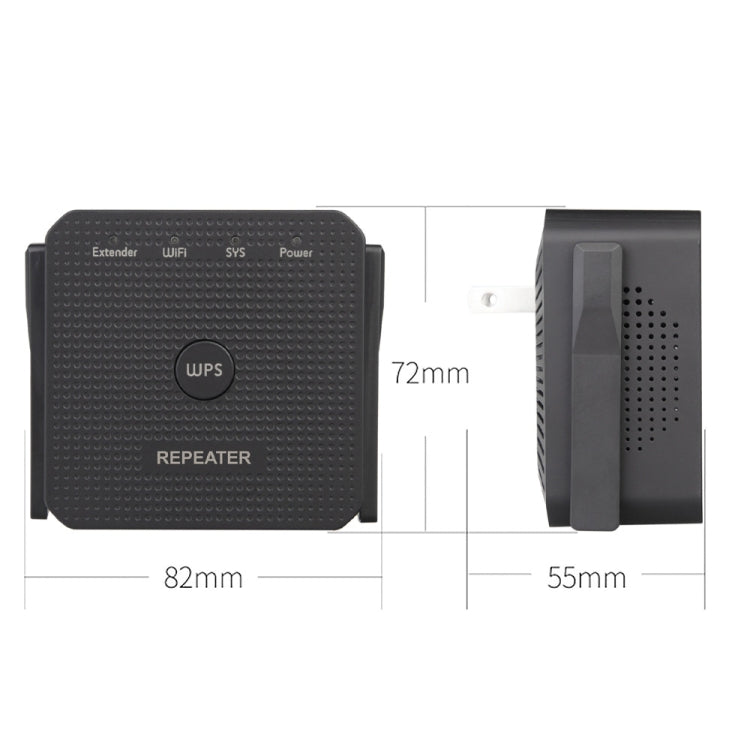 2.4G 300M Wifi Repeater Wifi Extender Wifi Amplifier With 1 LAN Port EU Plug
