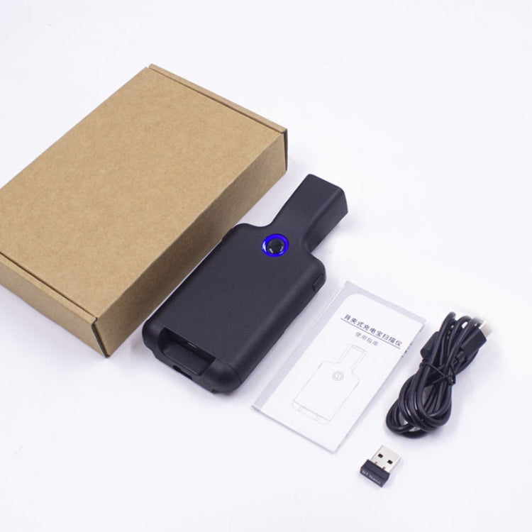 HC101D  2D Bluetooth Barcode Scanner Wireless Back Clip Phone Barcode Reader, 2D Side