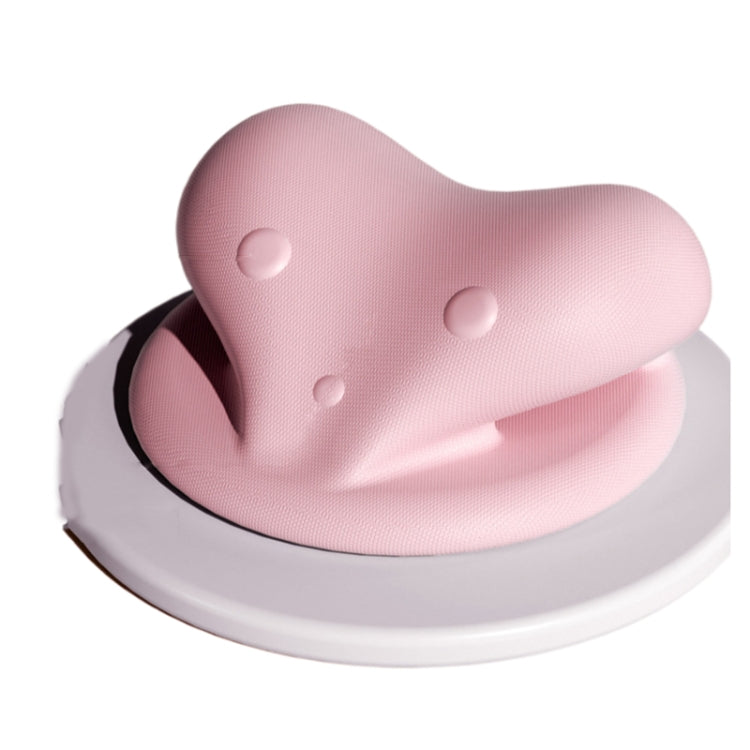 Neck Shoulder Stretcher Cervical Traction Pillow Spine Relaxer Pain Relief Pink