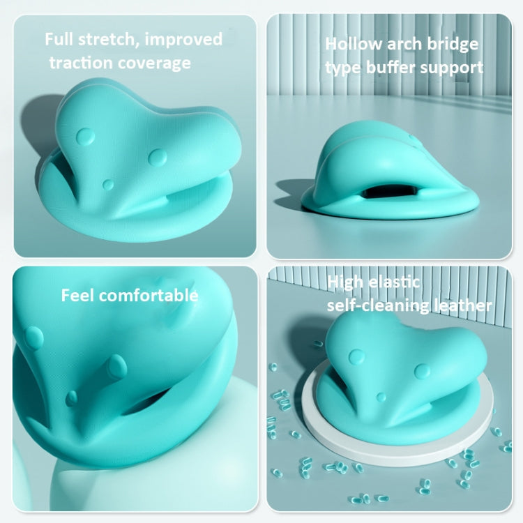 Neck Shoulder Stretcher Cervical Traction Pillow Spine Relaxer Pain Relief Pink