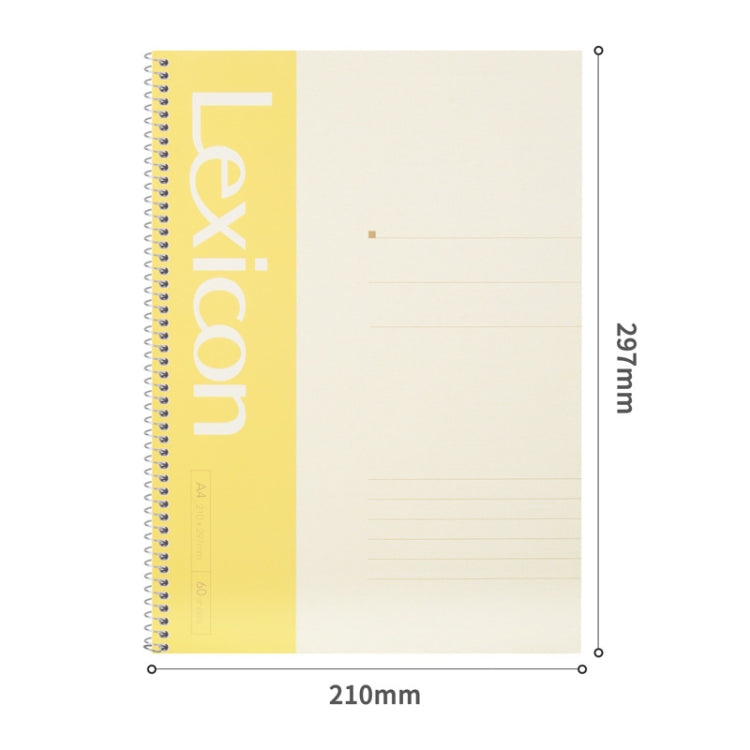 Deli 7688 A4 60-pages Spiral Bound Notebook Live Page Office Business Notepad