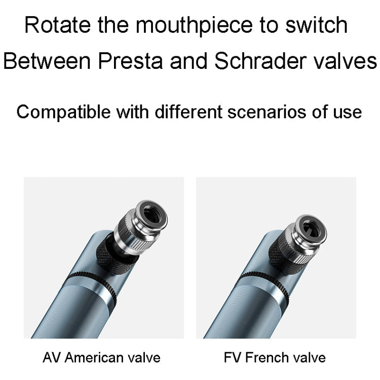 Portable Bicycle Thumbtube American And French Valve Mini Pumps For Home Use