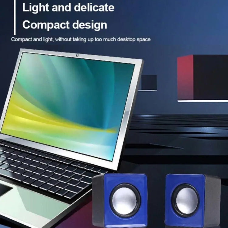 101TD 2 In 1 Mini Small Audio USB Cable Computer Speakers