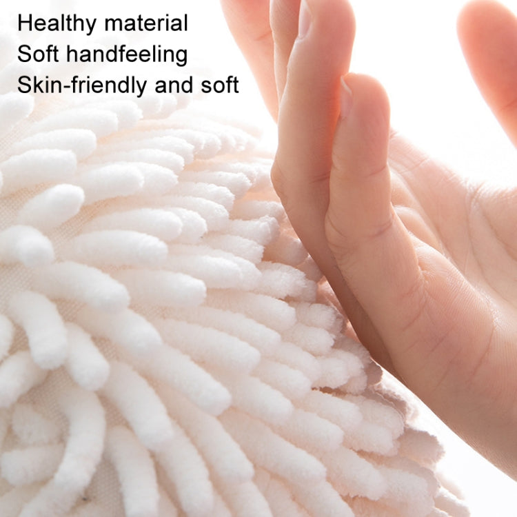 Hand Wipe Ball Quick Dry Hanging Towel Kitchen Bathroom Cleaning Rag Grey
