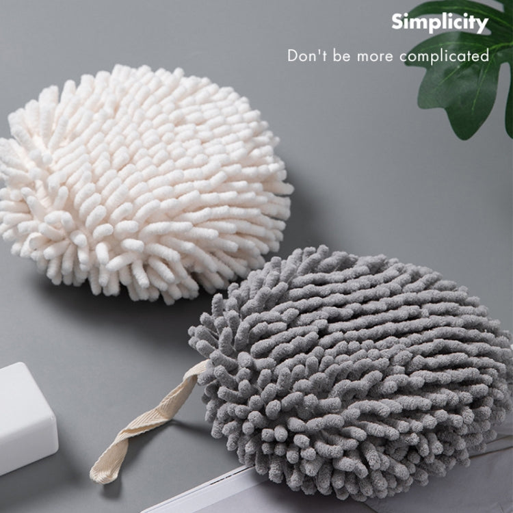Hand Wipe Ball Quick Dry Hanging Towel Kitchen Bathroom Cleaning Rag Grey