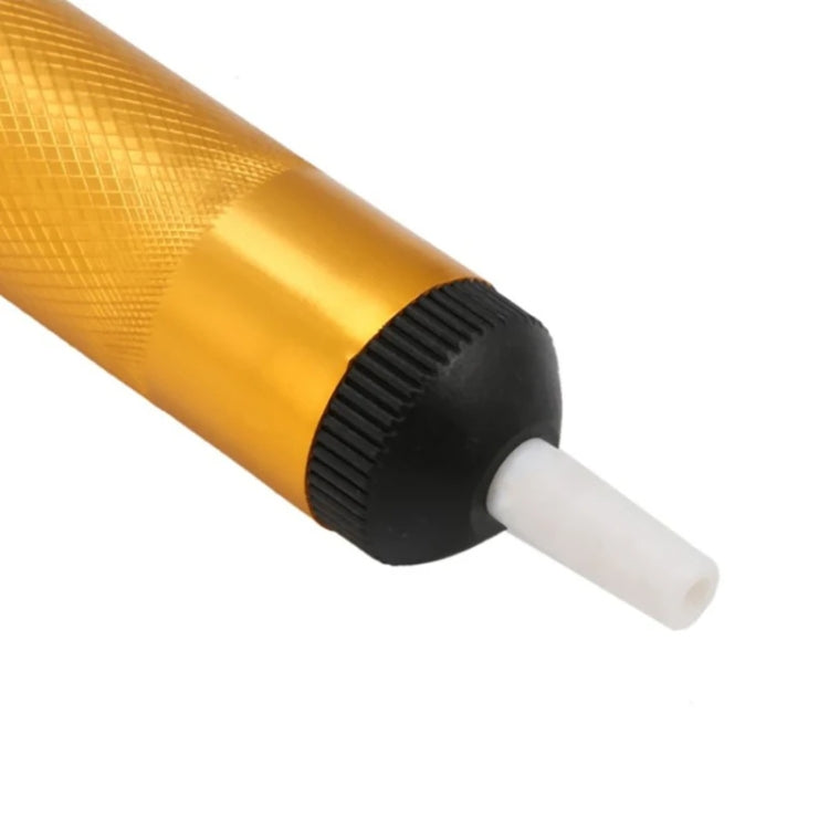 All-aluminum Alloy Solder Extractor Manual Soldering Iron Soldering Tool(Blister Gold)
