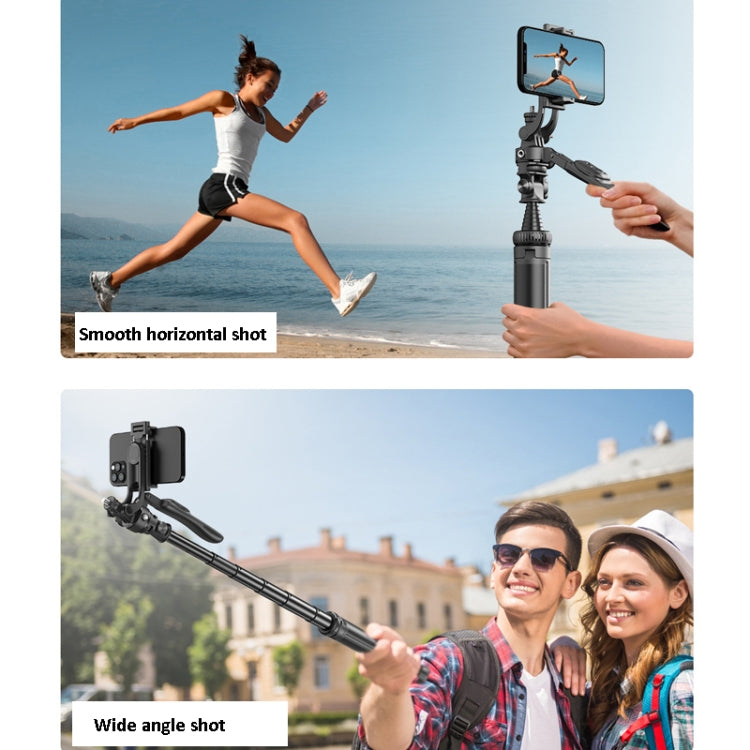 2m Metall-Stativ-Selfie-Stick mit 4 Erweiterungsschnittstellen für Handy und Kamera (Schwarz)