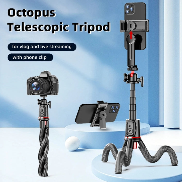 C03 Teleskopstange mit Fernbedienung, Octopus-Stativ, Handy-Kamera, tragbare Handhalterung für Fotos