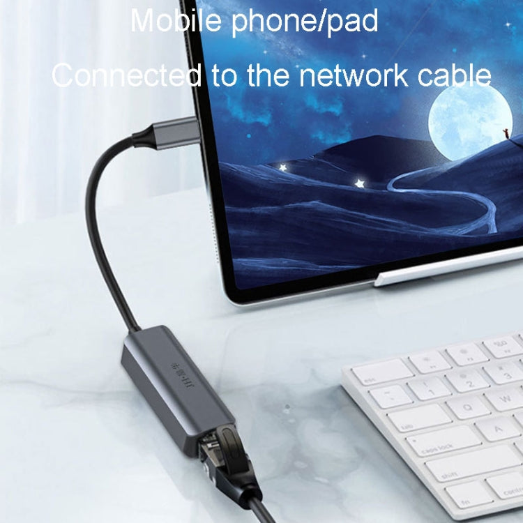 JINGHUA Gigabit LAN Converter For Computer External Driverless Network Card, USB3.0 Single Port, Type-C Single Port, USB3.0 Four Port, Type-C Four Port