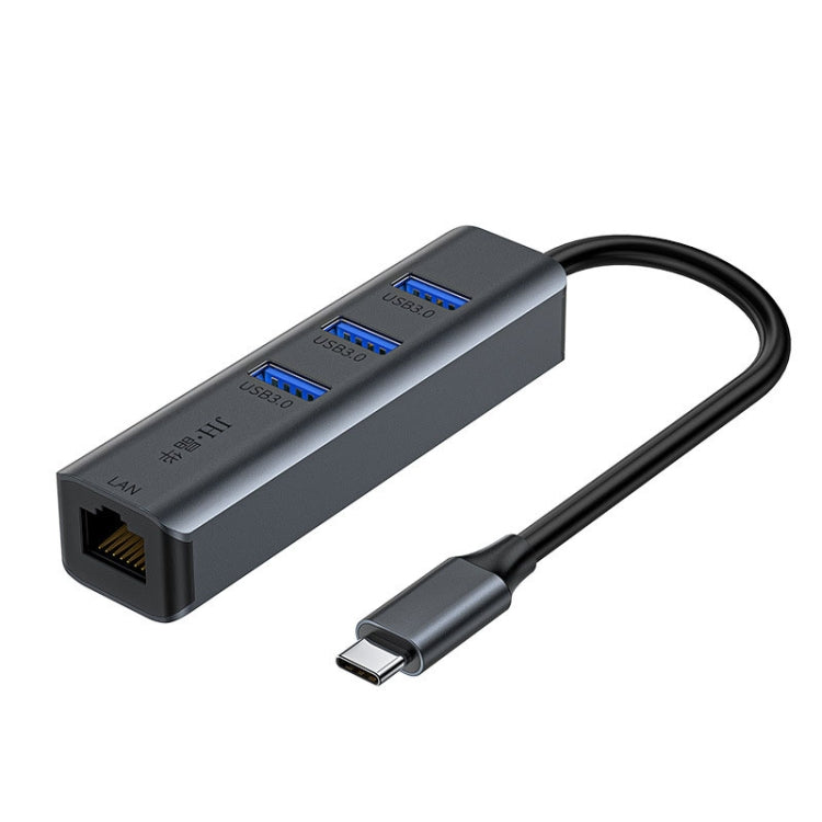 JINGHUA Gigabit LAN Converter For Computer External Driverless Network Card, USB3.0 Single Port, Type-C Single Port, USB3.0 Four Port, Type-C Four Port
