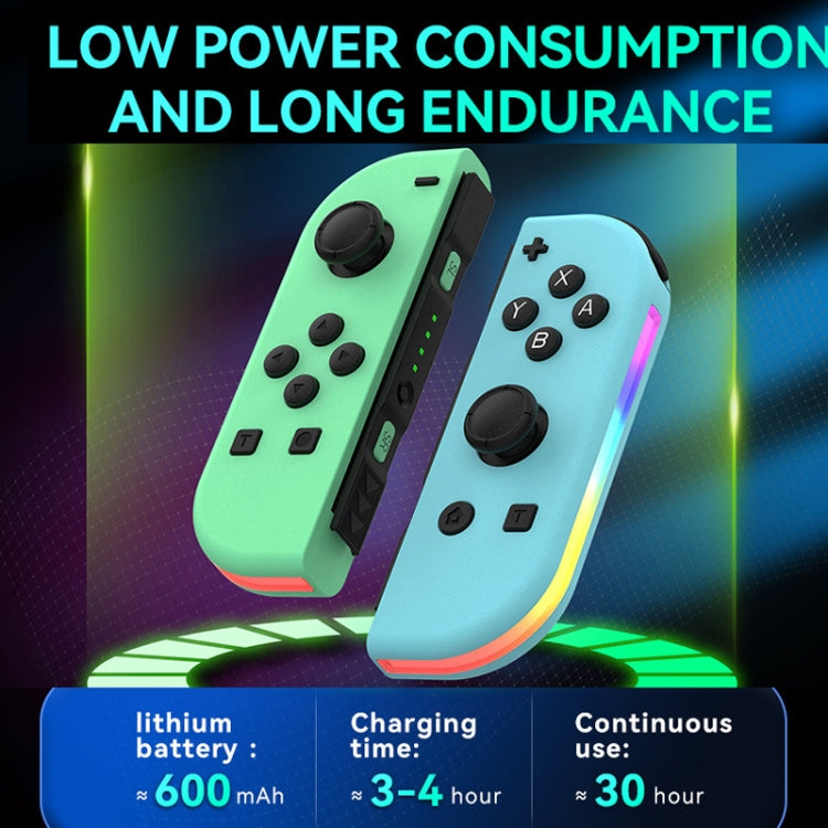 JOY-02 Bluetooth Gamepad Handles with RGB Lights for Nintendo Switch