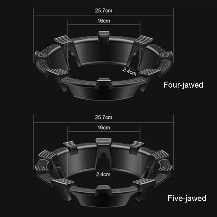 Gas Stove Gathering Fire Energy Saving Cover Kitchen Non-Slip Windscreen, Four-Jawed