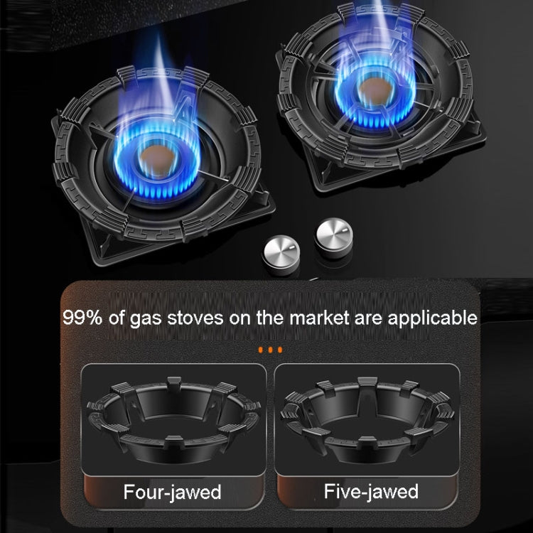 Gas Stove Gathering Fire Energy Saving Cover Kitchen Non-Slip Windscreen, Four-Jawed