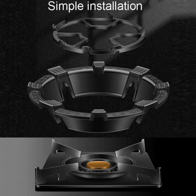 Gas Stove Gathering Fire Energy Saving Cover Kitchen Non-Slip Windscreen, Four-Jawed