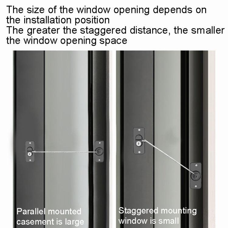 Multifunctional Children Window Safety Lock With Key Refrigerator Cabinet Lock Dual Purpose Limator(White)