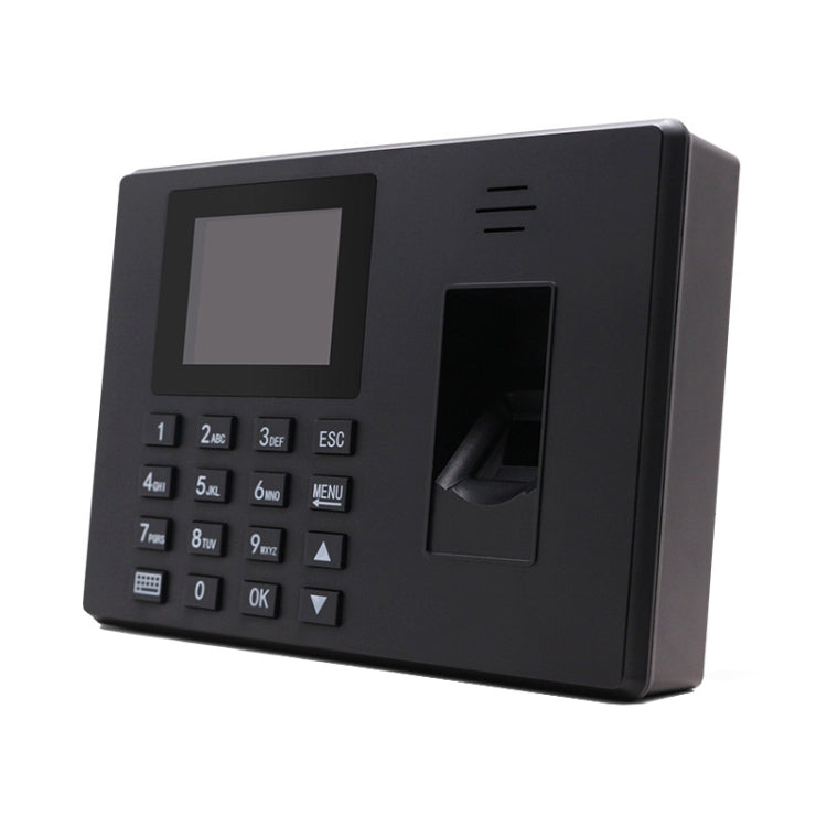 Fingerprint Recognition Voice Broadcast Smart Report Generation Attendance Machine, Model: Black UK Plug