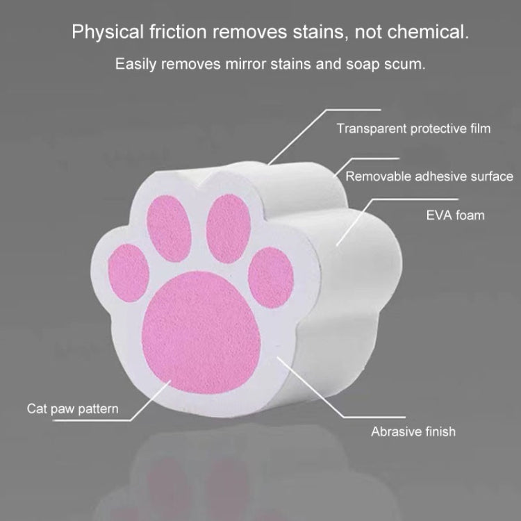 Bathroom Glass Mirror Cleaner Sponge Water Stain Removal Descaler Tool Pink