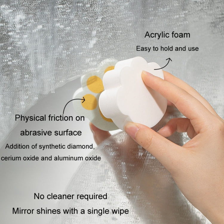 Bathroom Glass Mirror Cleaner Sponge Water Stain Removal Descaler Tool Pink