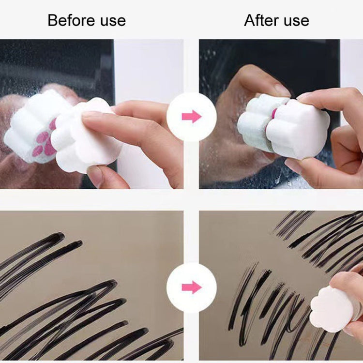 Bathroom Glass Mirror Cleaner Sponge Water Stain Removal Descaler Tool Pink
